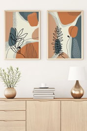 Wallity Huhu35 Set de 2 Cuadros Decorativos 30 x 40 cm